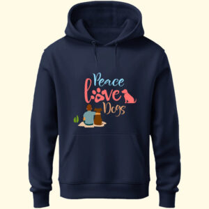 Peace Love Dogs Unisex Hoodie