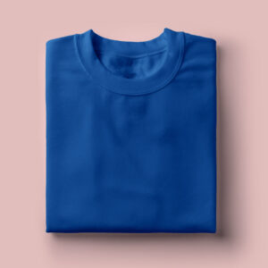 Solid: Royal Blue Round Neck T-Shirt