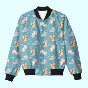 Cute Cat Bomber Jacket