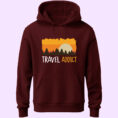 traveladdictmaroon