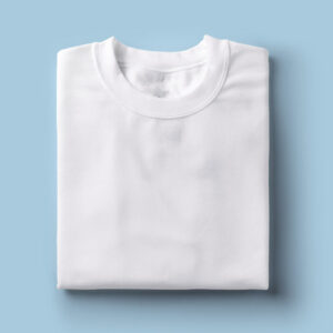 Solid: White Round Neck T-Shirt