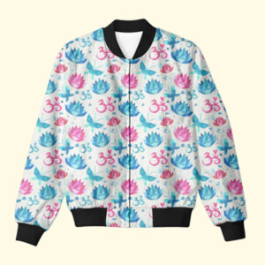 Yoga Pattern Bomber Jacket