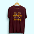 badminton_is_my_therapy_maroon