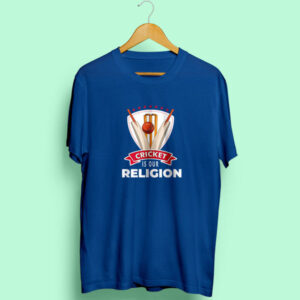 Cricket Is Our Religion Half Sleeve T-Shirt