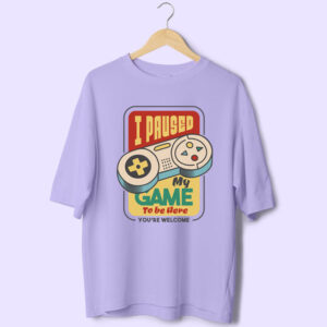 I Paused My Game Half Sleeve T-Shirt