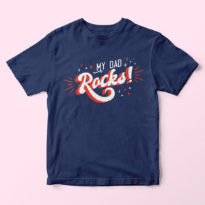 My Dad Rocks Kids T-Shirt