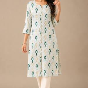 Women's Kurti Women’s Rayon Kurti | Elegant Long Kurta for Casual & Office Wear
